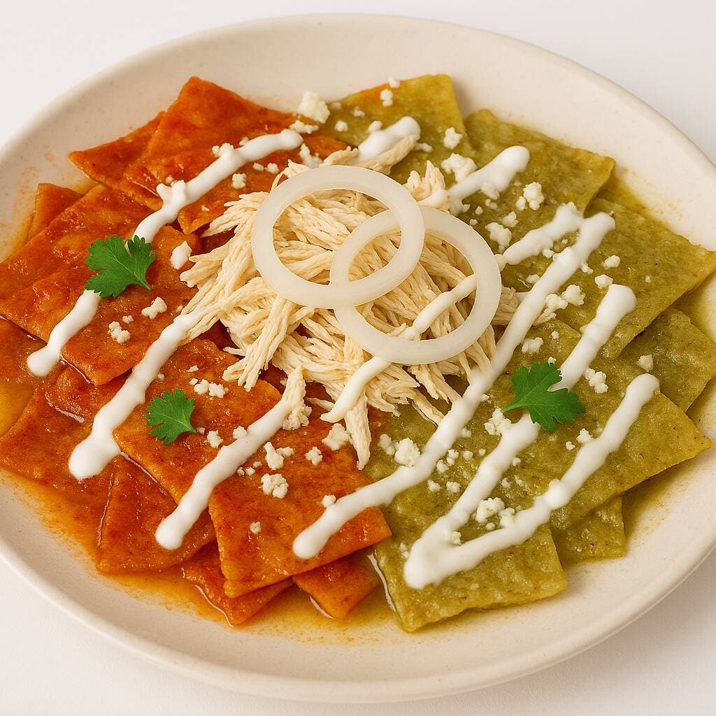🍽️ Chilaquiles Chicos – Elige Tu Salsa + Proteína