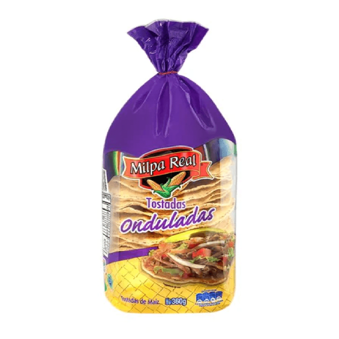 TOSTADAS MILPA REAL ONDULADAS 360GR LINEA BIMBO