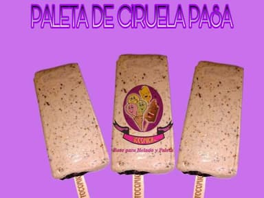Paleta de Crema de Ciruela Pasa