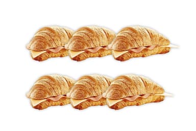 6 CROISSANTS JAMON Y QUESO