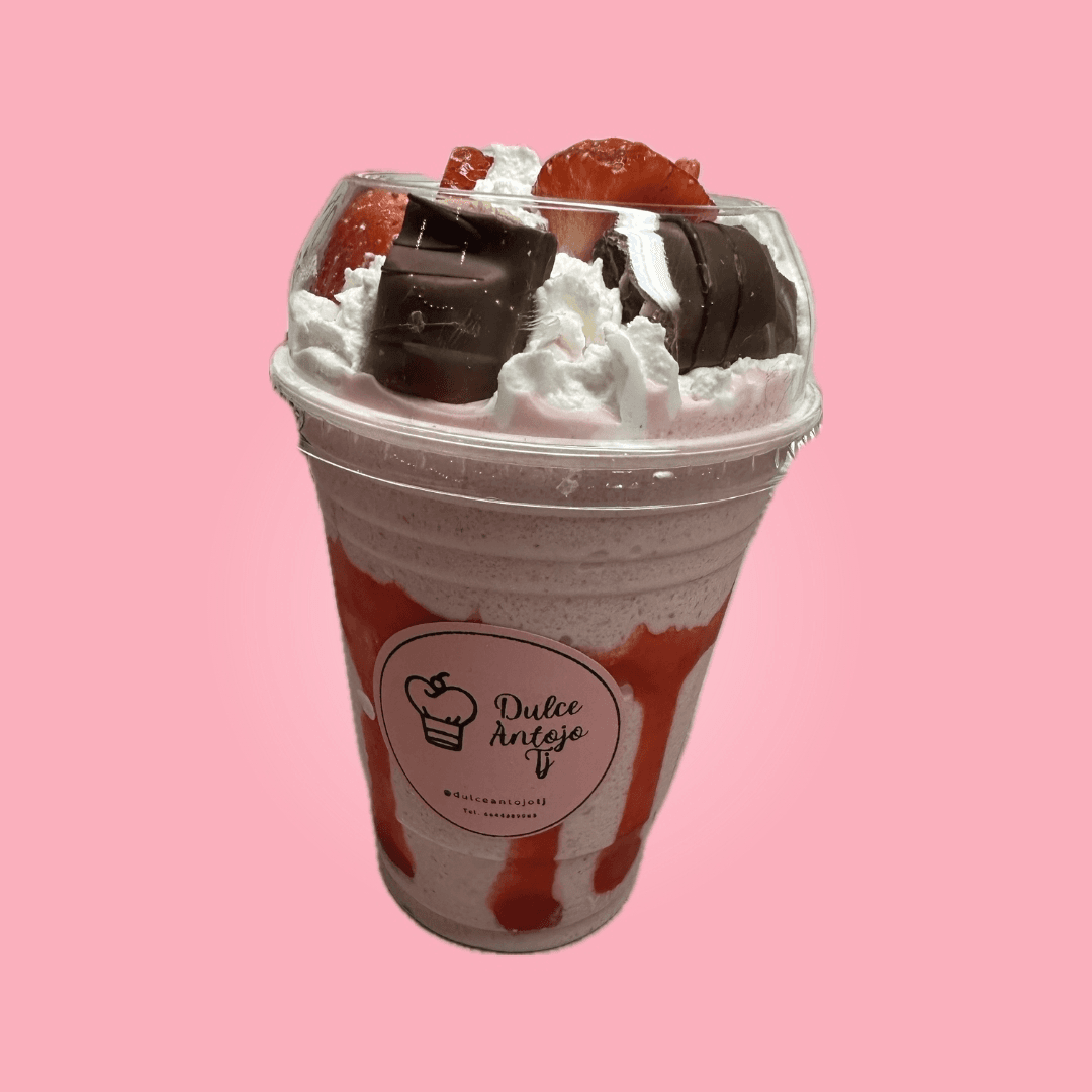 Frappe de Fresas Con Crema