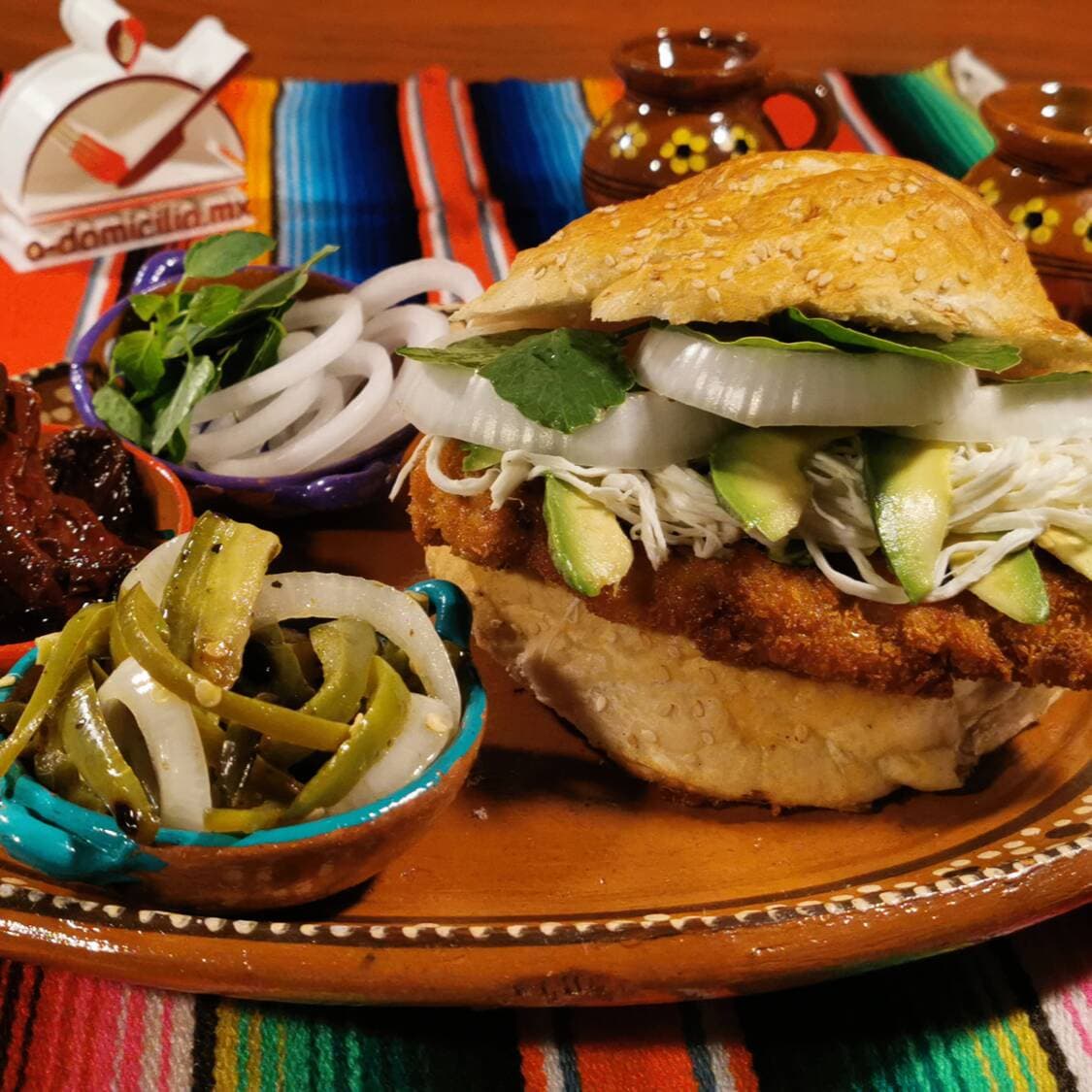 Cemita de Milanesa de Cerdo