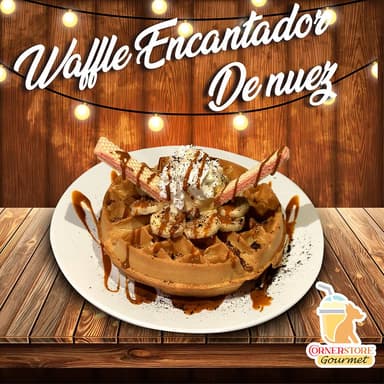 Waffle Belga de Nuez