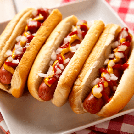 3 Dogos con Tocino