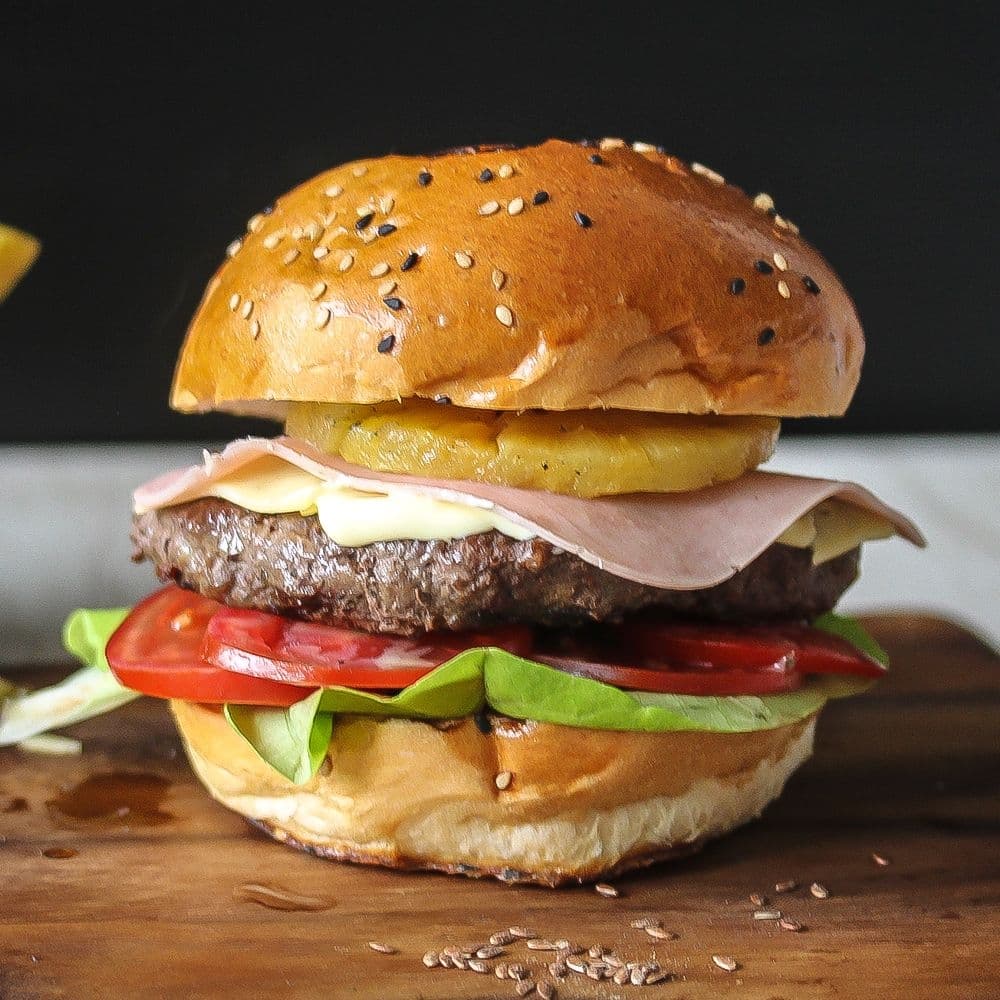 Hamburguesa Hawaiana grande