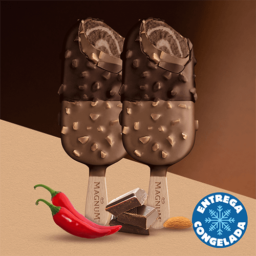 Magnum Chocolate con Chile (2 Piezas)