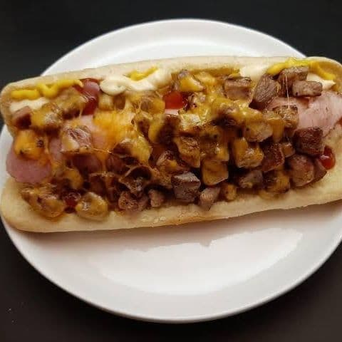 Hot dogs D molly (arrachera)