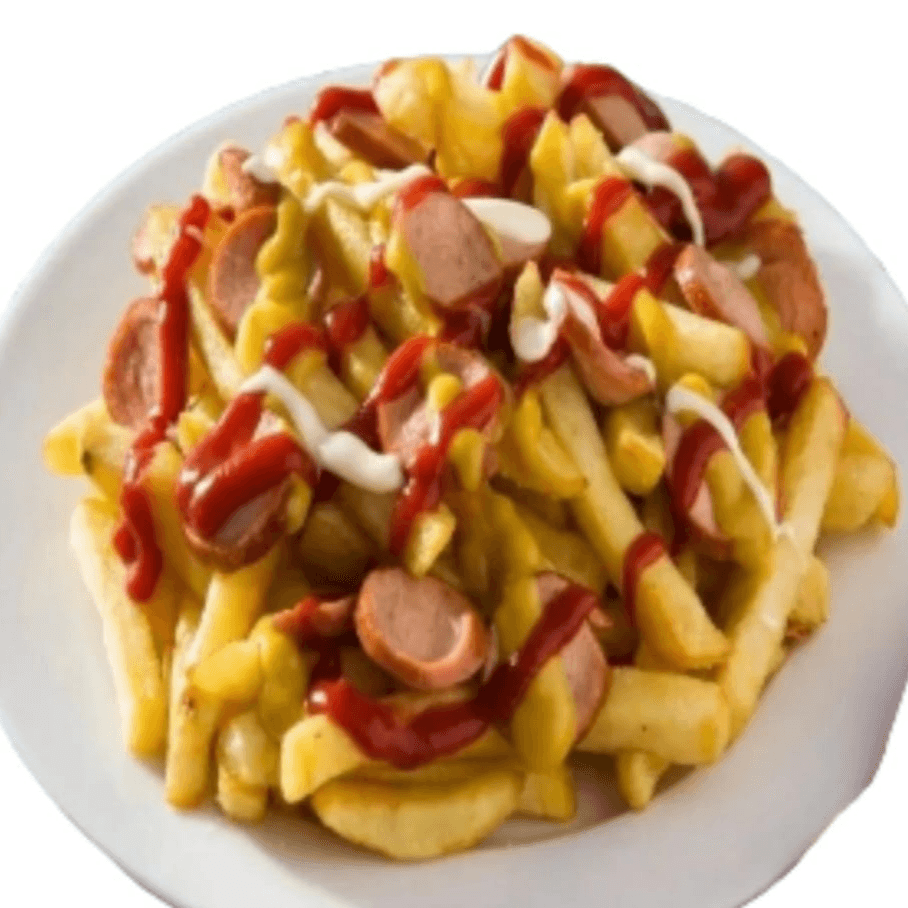 Salchipapa Frankfurter Clásica