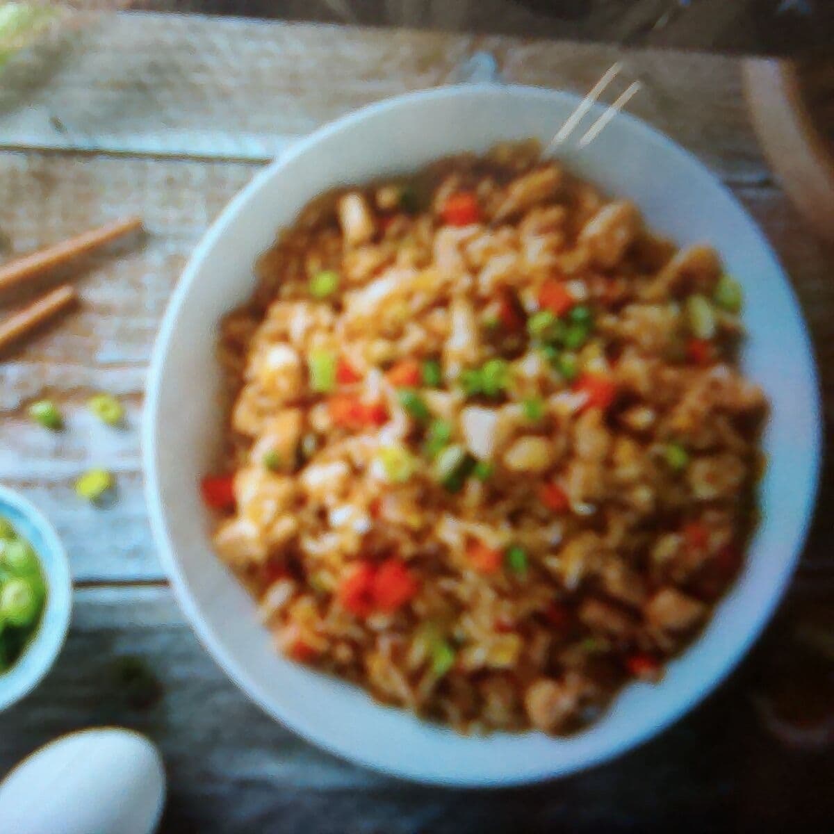 Yakimeshi carne
