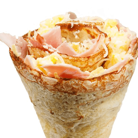 Crepa de Queso Mozarela y Jamón.