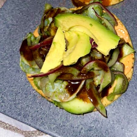Tostada de Aguachile Verde