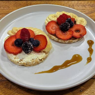 Galletas de Arroz con NUTELLA y Queso Crema ¡NUEVO
