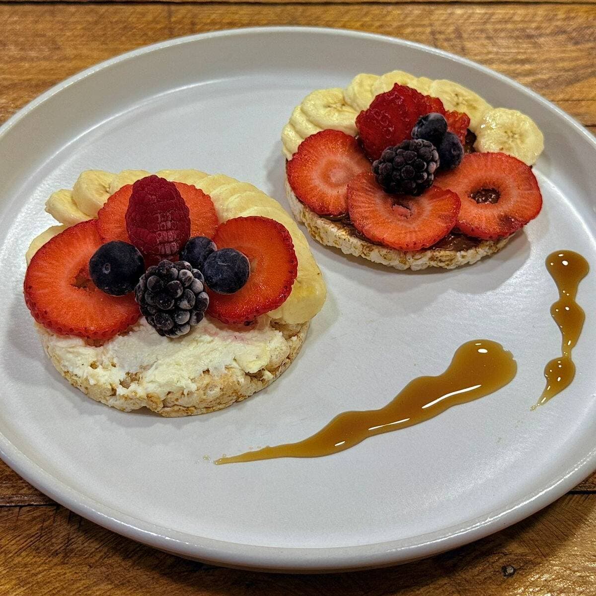 Galletas de Arroz con NUTELLA y Queso Crema ¡NUEVO