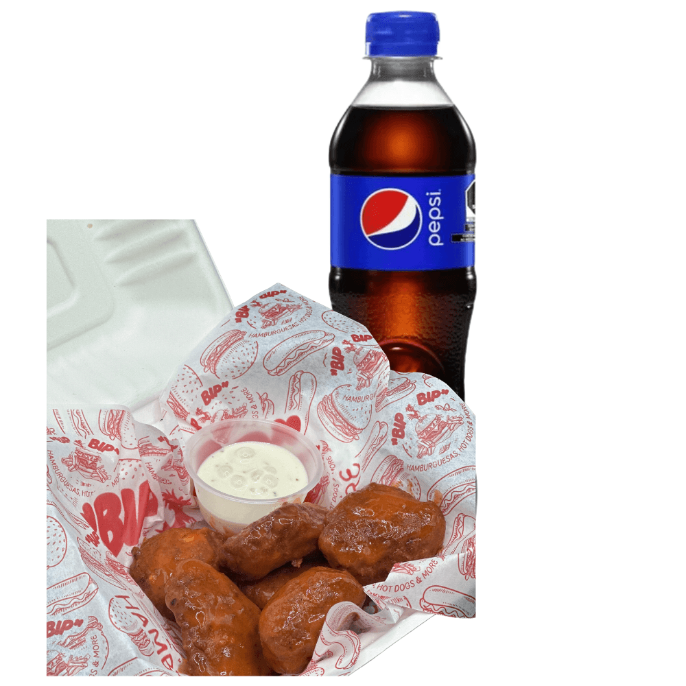 Boneless 6pz + Refresco 400Ml