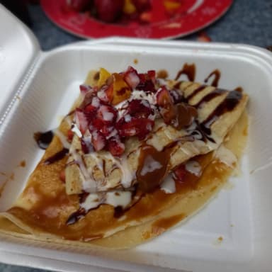 Fresas, Durazno con Cajeta