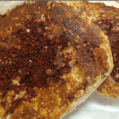 Molletes de chorizo