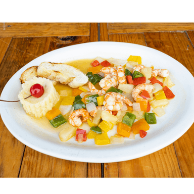 Camarones a La Hawaiana
