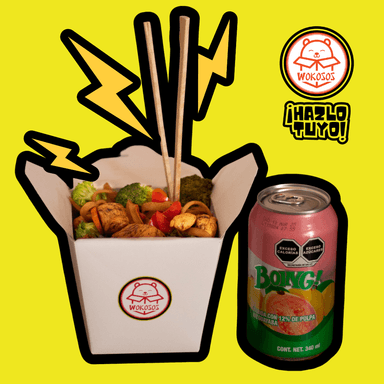 Wok de Arrachera 26 Oz + Boing