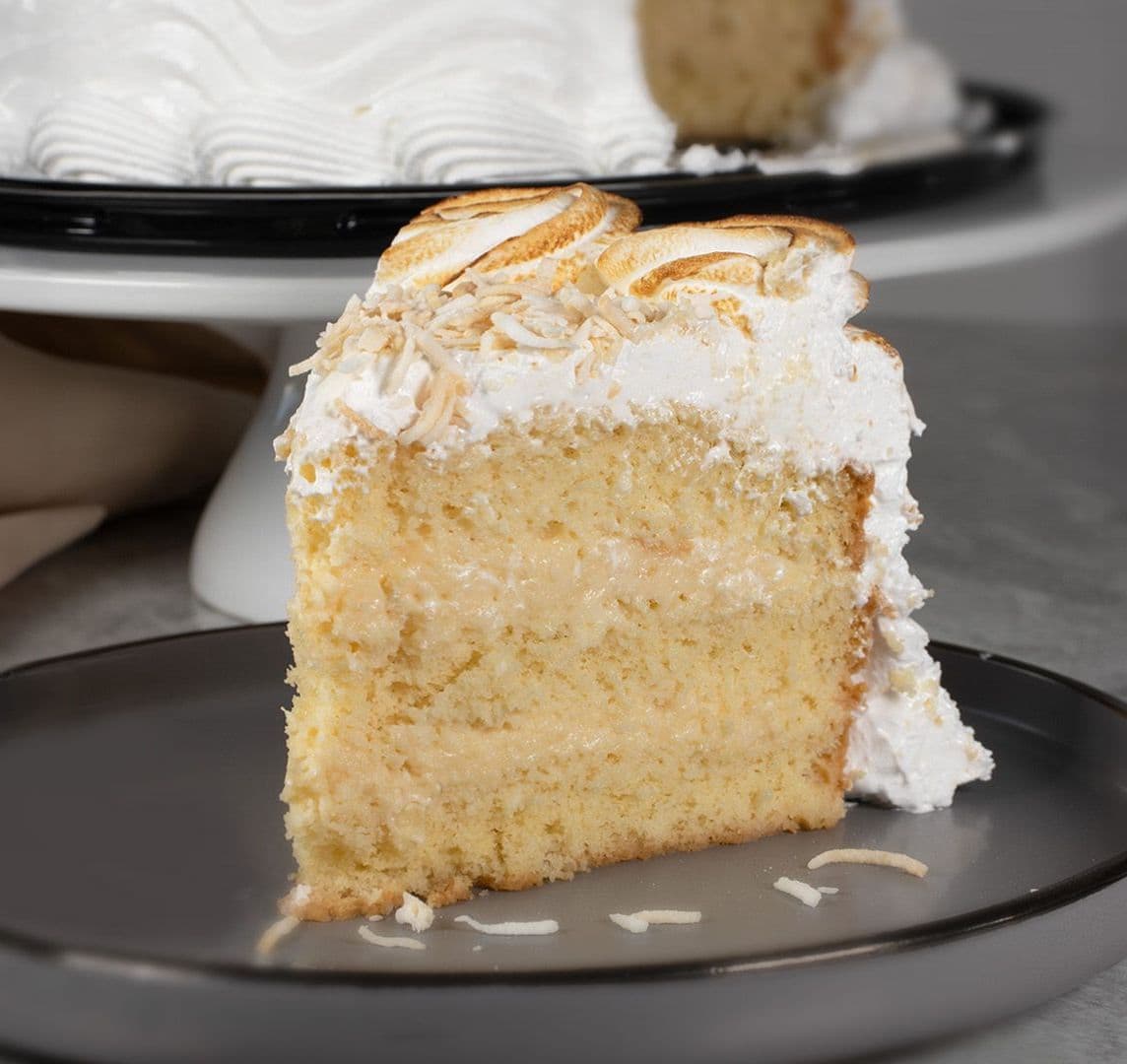 Rebanada Pastel Tres Leches Coco