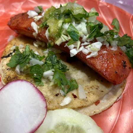 Taco Chorizo Corona