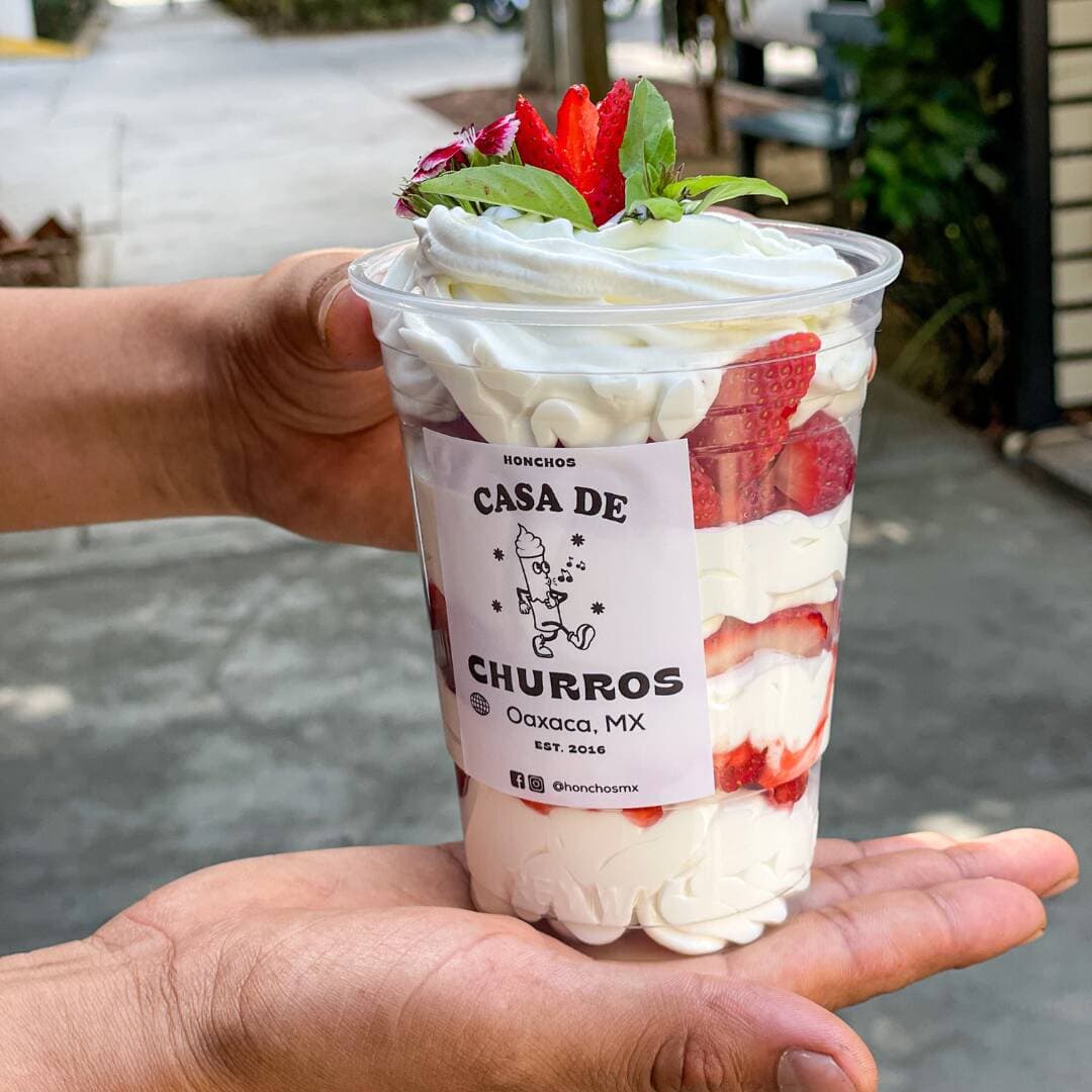 Fresas con Crema Batida