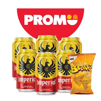 Six Cervezas Imperial + Snack
