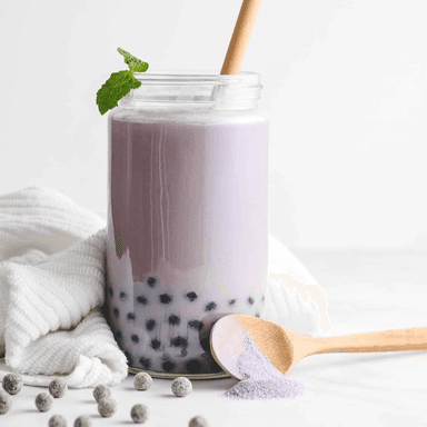Taro con Perlas de Tapioca
