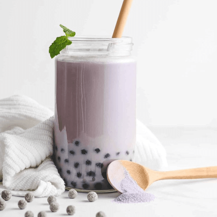Taro con Perlas de Tapioca