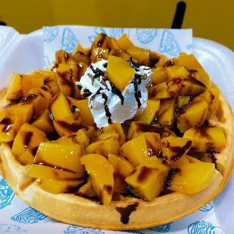 Waffle Durazno