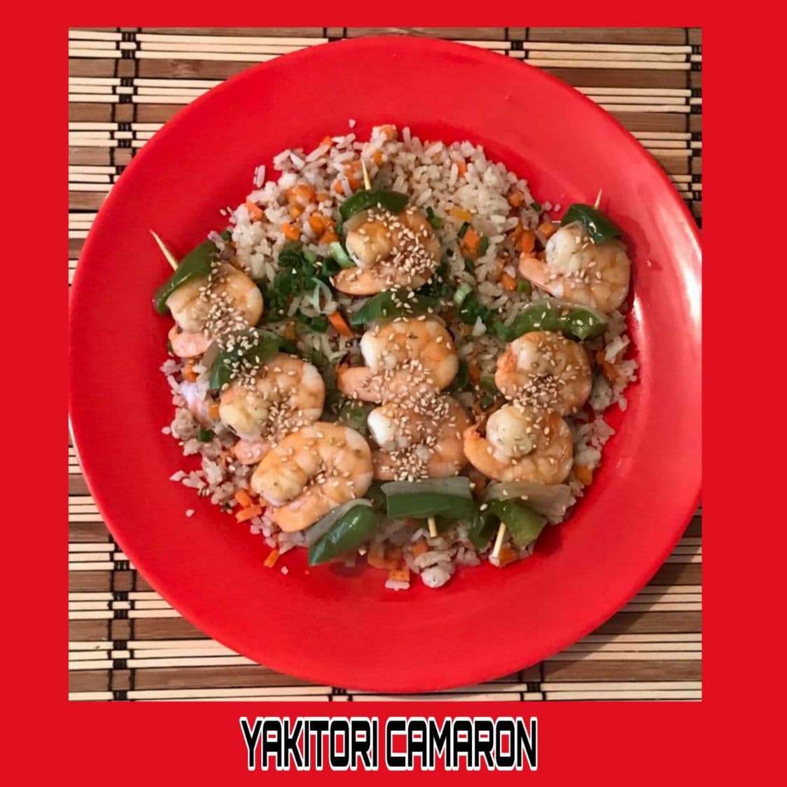 Yakitori de Camarón
