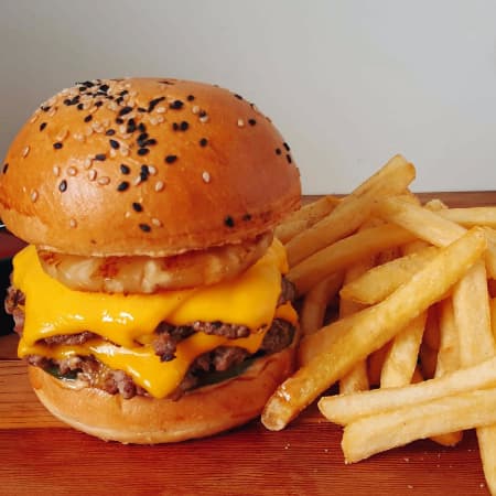 Burger Hawaiian Doble