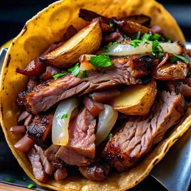 Taco Arrachera (c/Papas)