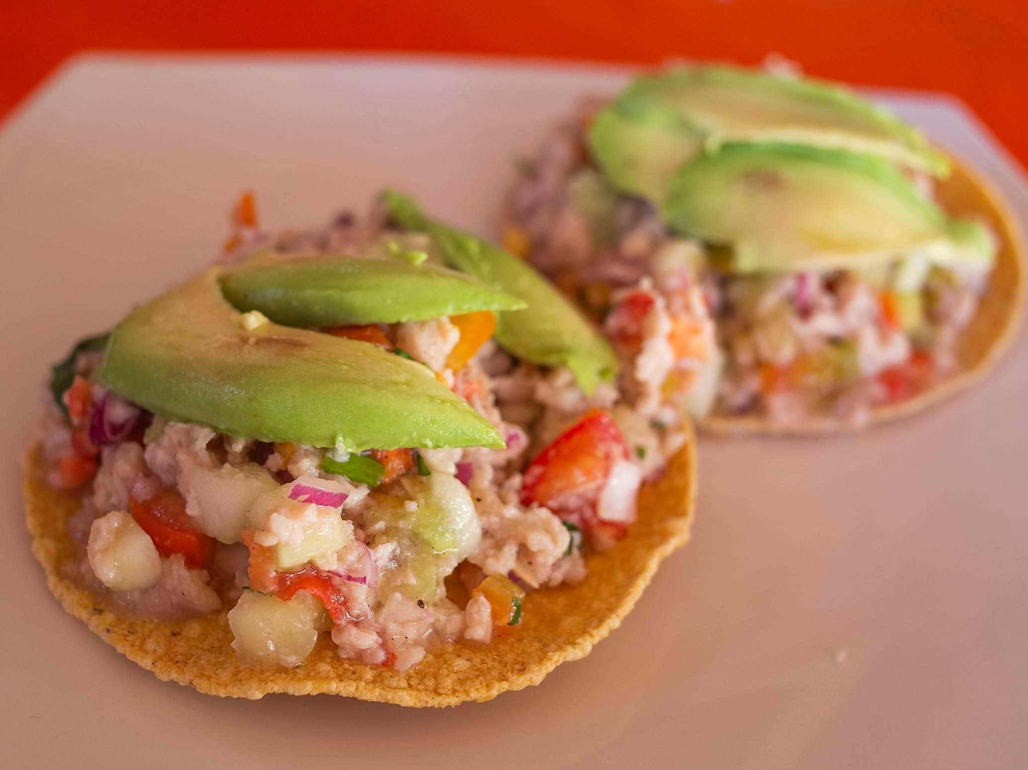 Tostada de Ceviche de Pescado