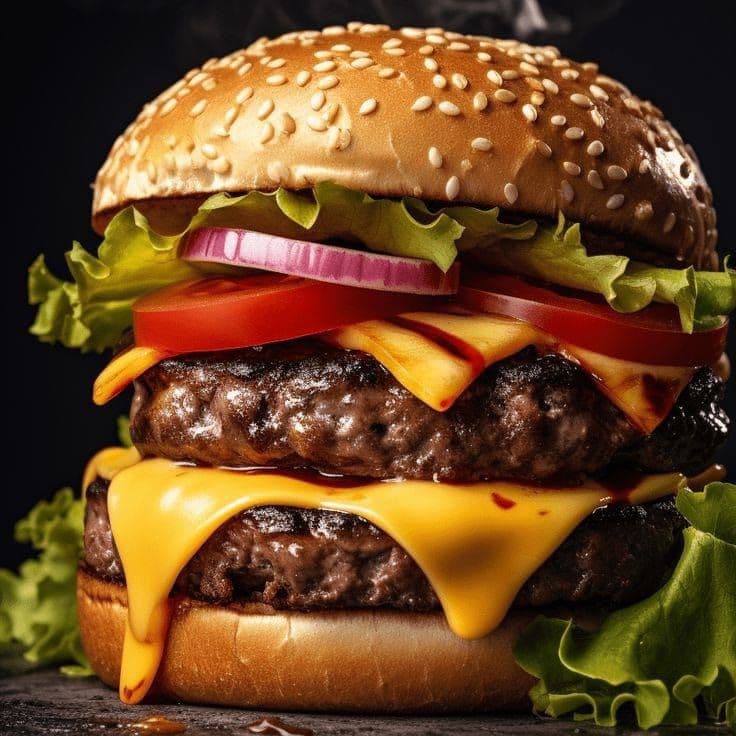 Hamburguesa a la BBQ