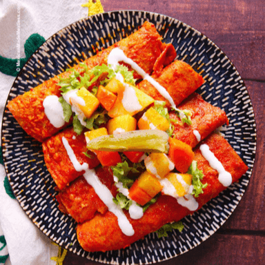 Enchiladas rojas 4 pzas