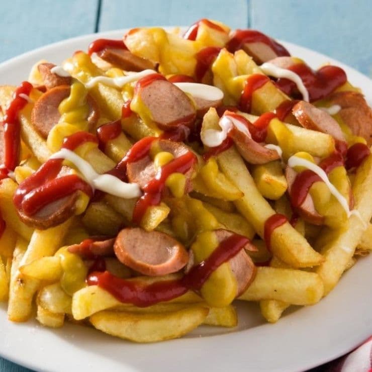 Salchipapas grandes