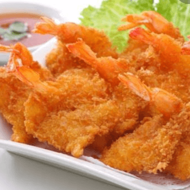 Camarones Empanizados.
