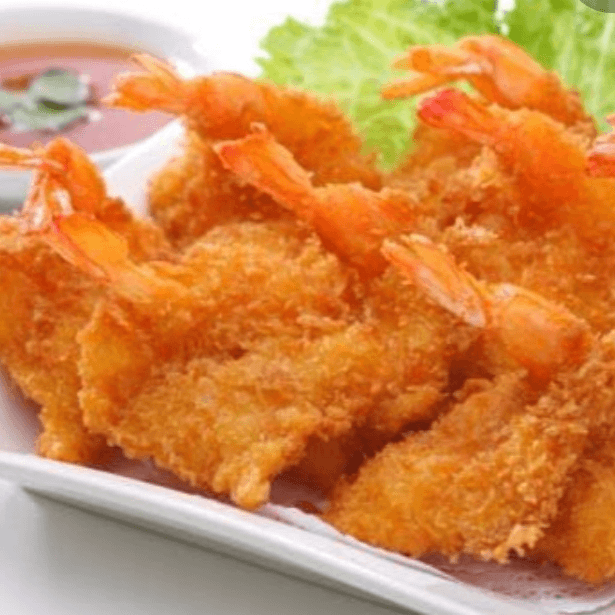 Camarones Empanizados.