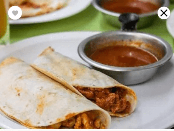 Quezadilla de guisado.