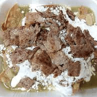Chilaquiles Chicos Verdes con Bistec
