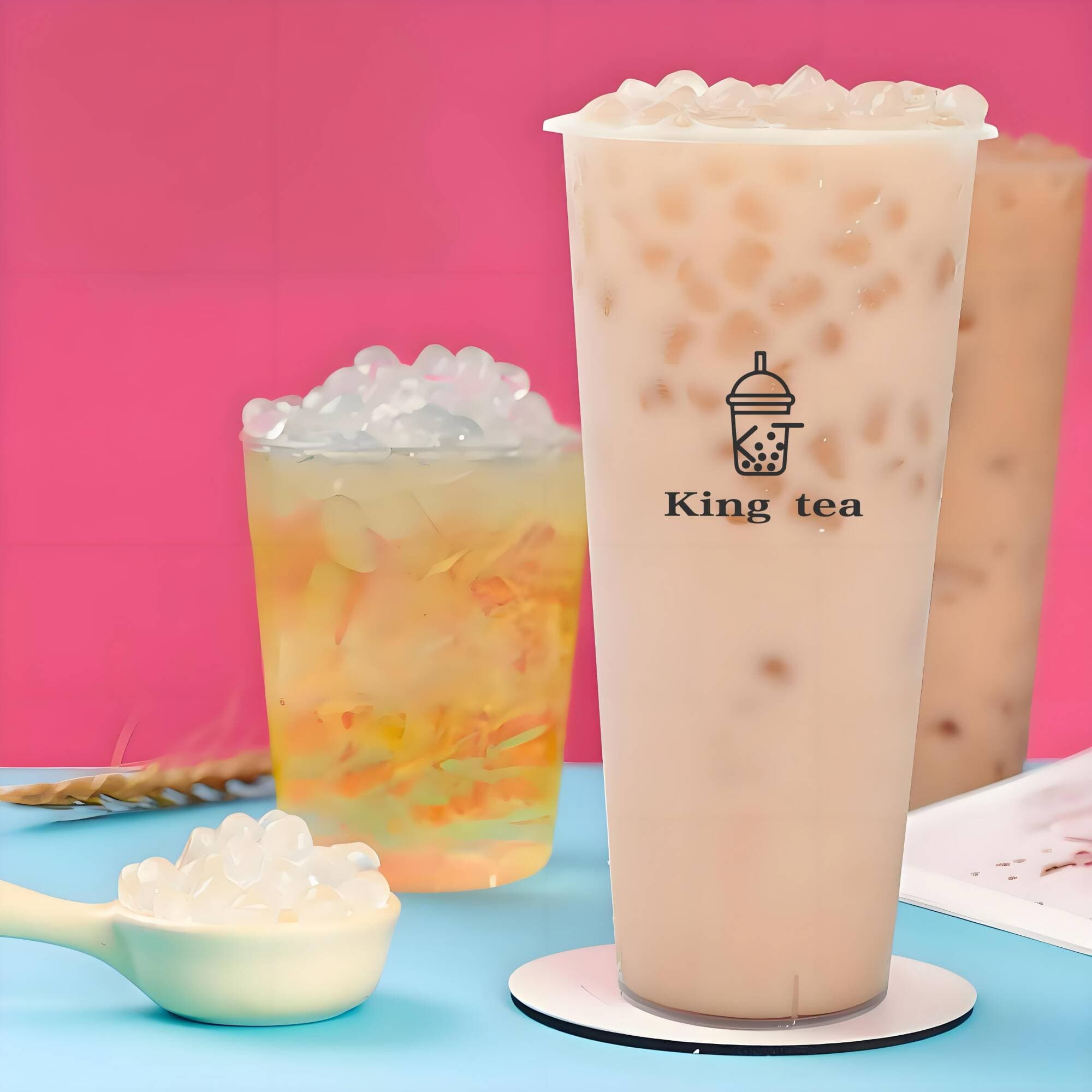 Milk Tea Boba Blanca