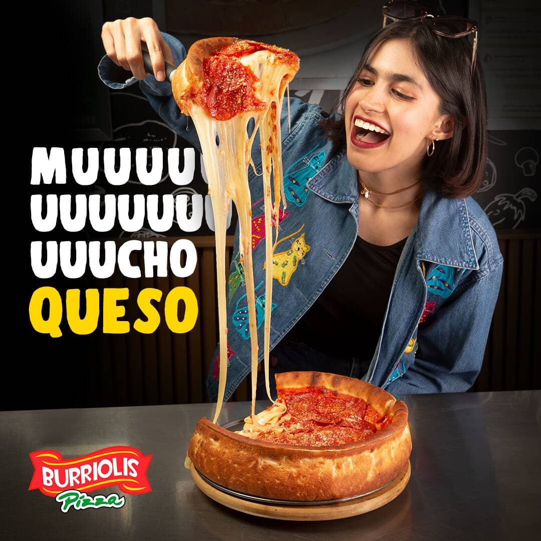 NUEVA Pizza Estilo Chicago - 1 Kg de Queso