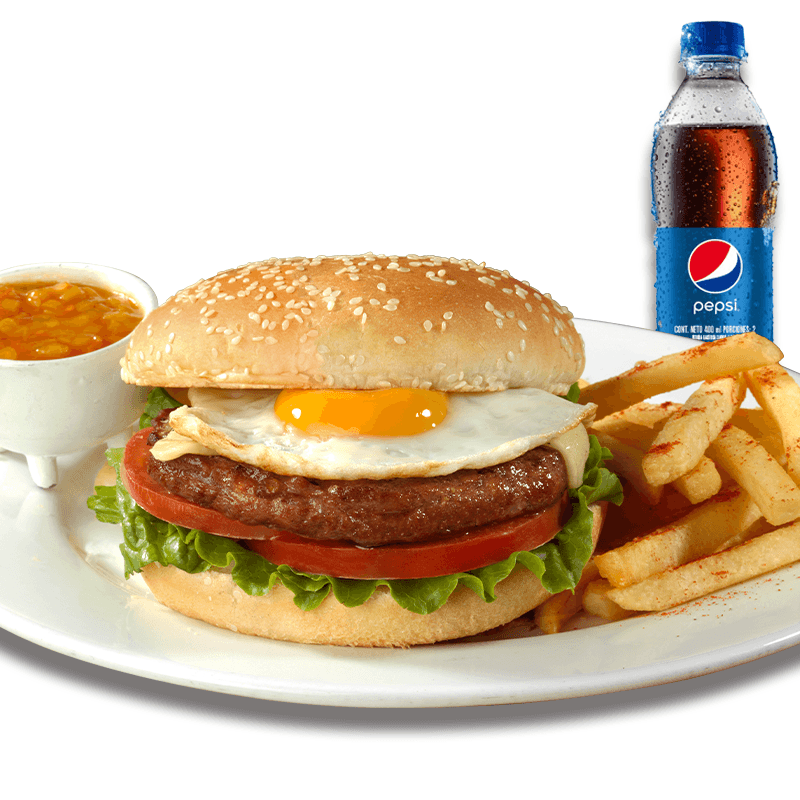 Hamburguesa Ponedora en Combo