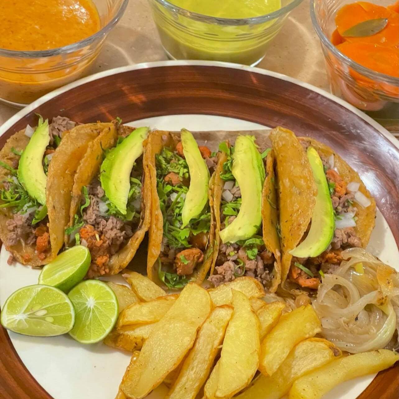 Taco Mixto con Papas