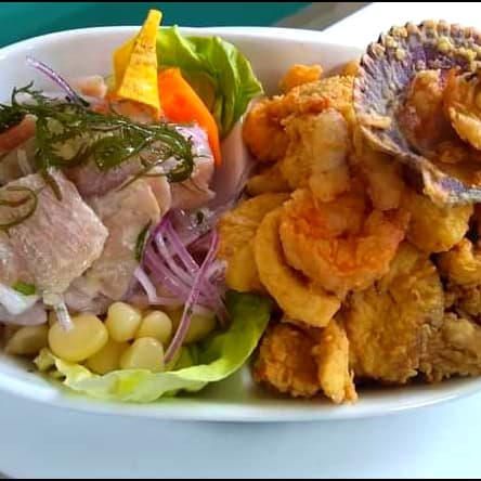 Ceviche de Pescado + Chicharrón Mixto + Bebida