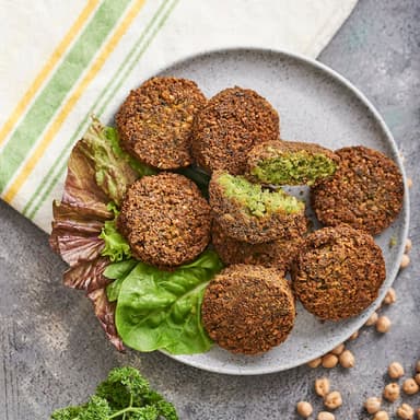 Media porcion de falafel frito (4u) + Salsa Tahine