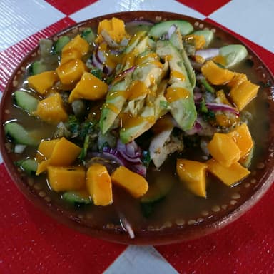 Aguachile mango/habanero de camaron