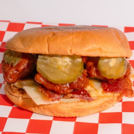 Burger Bolita con Papas