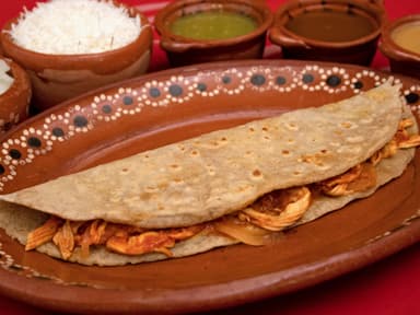 Quesadilla de Papas con chorizo