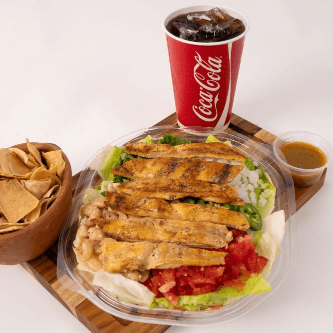 Ensalada del Norte con Pollo y Refresco 600 ml